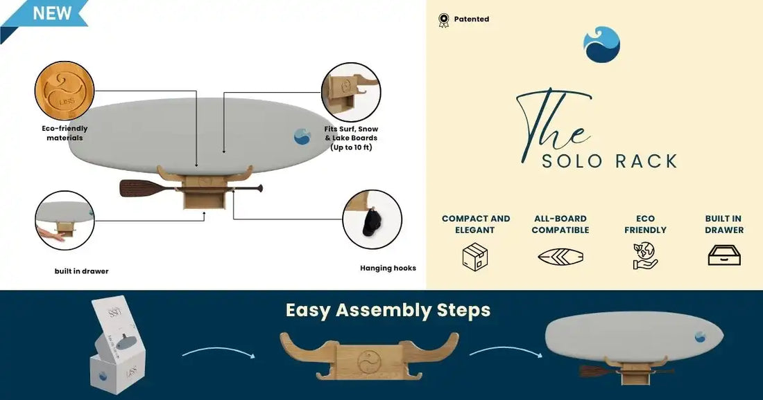 Introducing the SOLO RACK: A New Way to Store and Showcase Your Surfboard